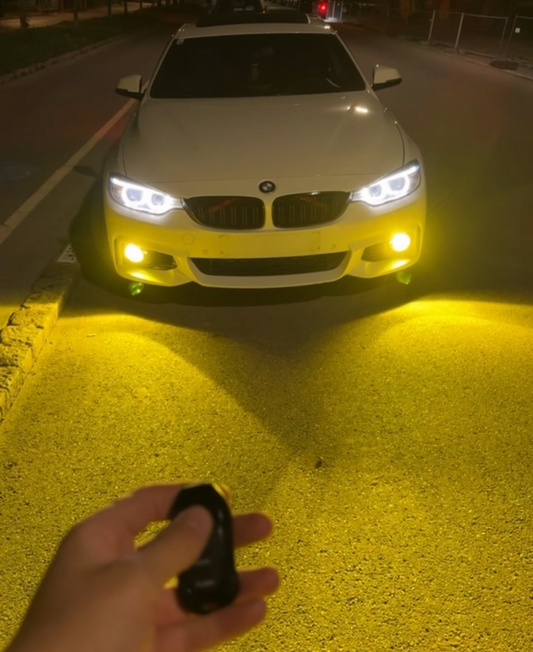 Dreifarbig Fernbedienung Strobefunktion LED Nebelscheinwerferlampen