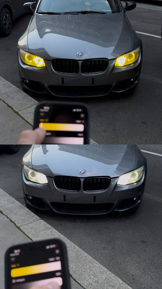 BMW H8 Zweifarbig Angel Eyes mit Handyapp