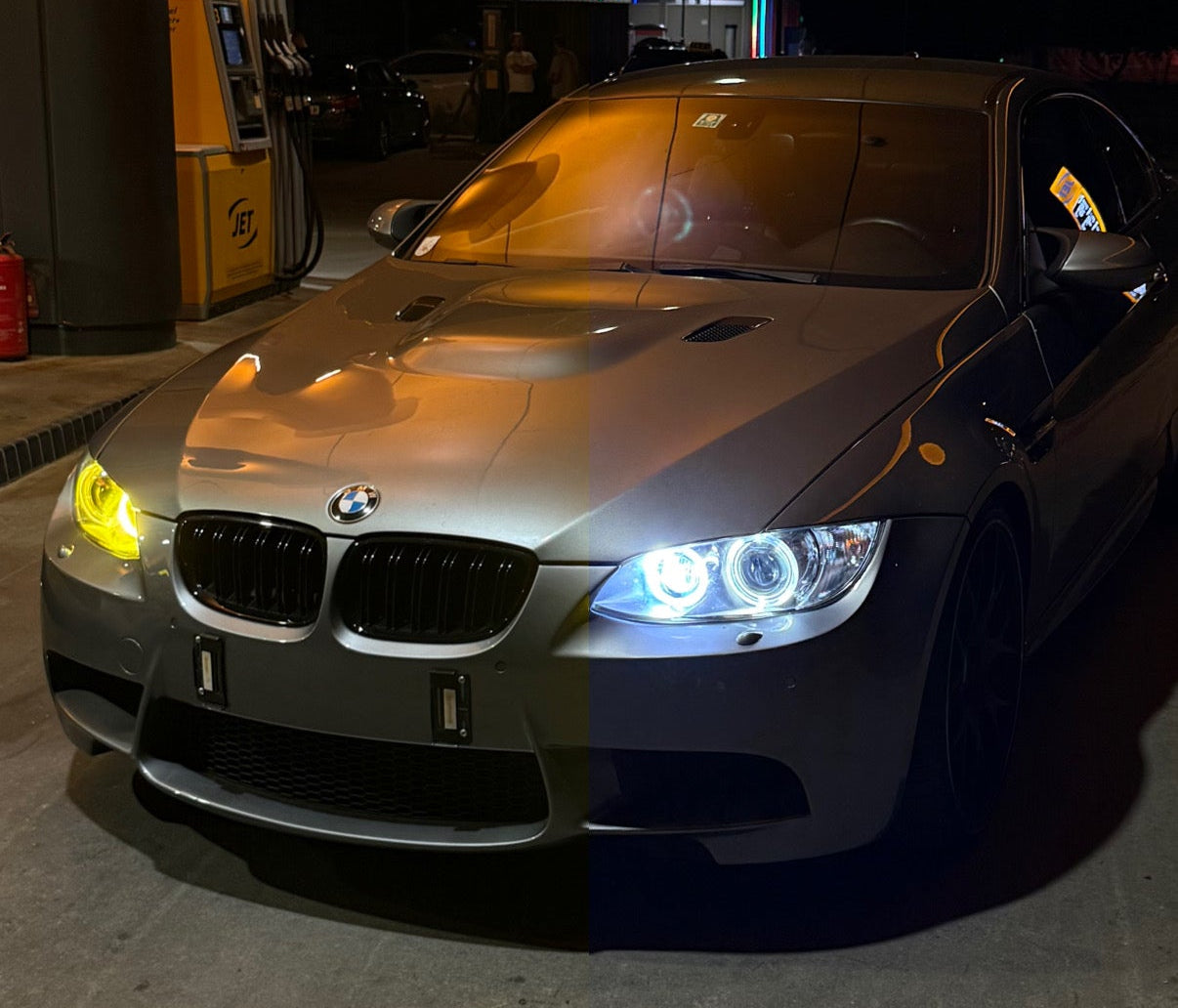 BMW H8 Zweifarbig Angel Eyes mit Handyapp