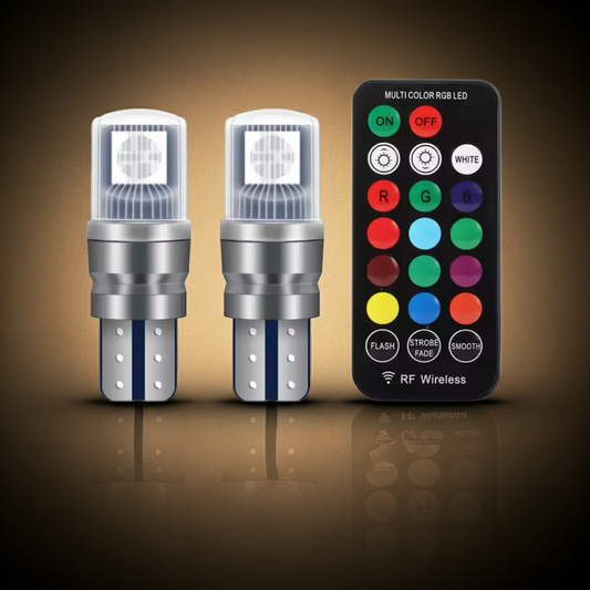 W5W T10 RGB Standlicht Strobe/Flackermodus